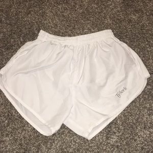 White athletic shorts